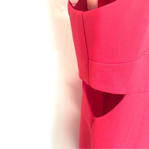 Anthropologie DRESS Size 2X Mare Mare Cut-Out Shift Red - Picture 6 of 15